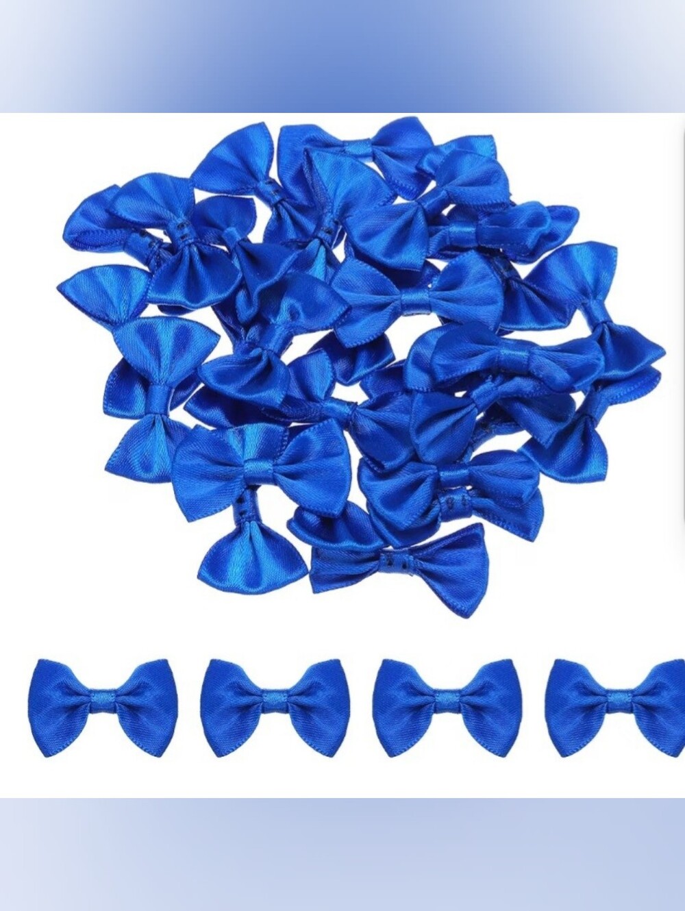 80 Pieces Navy Blue Bow Ties For Crafts